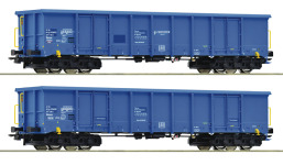 Roco 76023 - H0 - 2-tlg. Offene Güterwagen-Set Eanos Cronofer, Ep. VI
